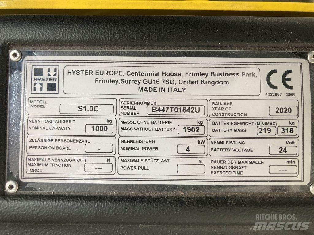 Hyster S 1.0 C Gyalogkíséretű targonca