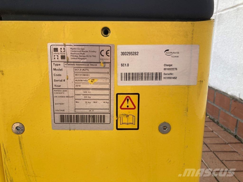 Hyster SC 1.0 Gyalogkíséretű targonca