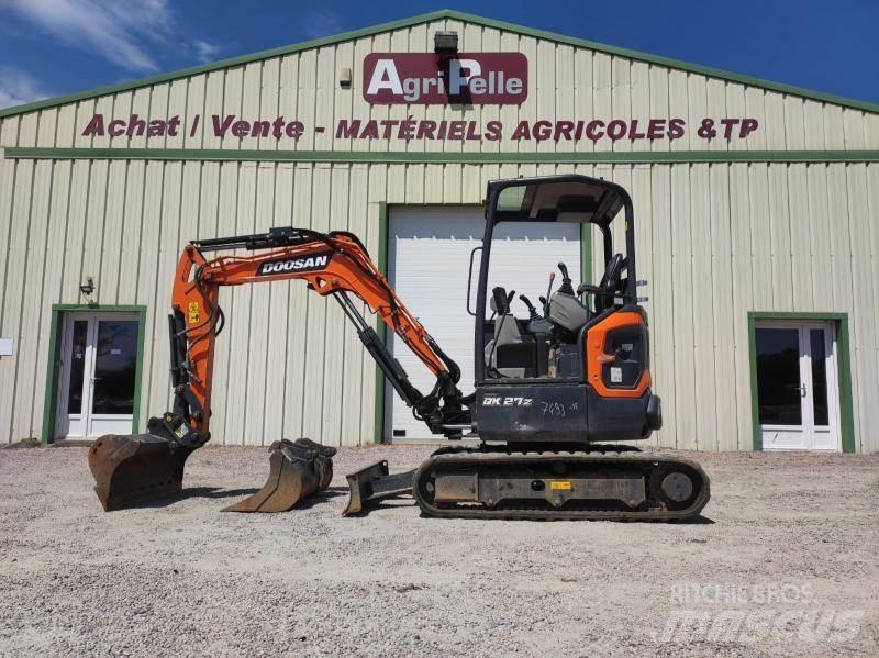 Doosan DX27Z Mini kotrók < 7t