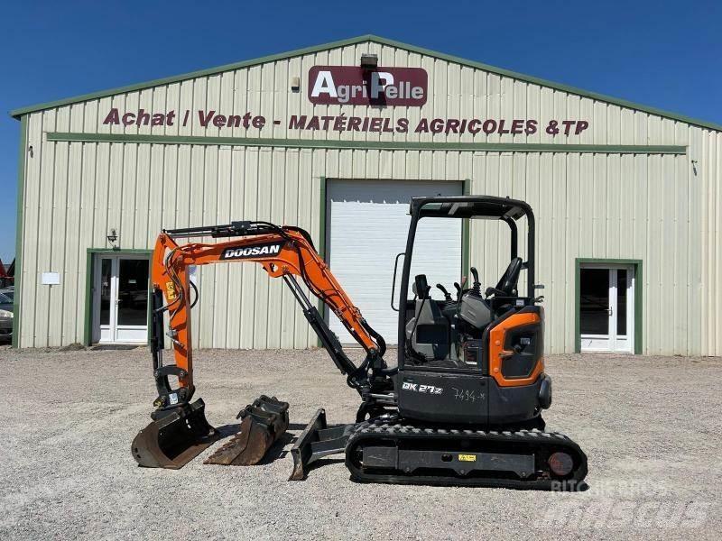 Doosan DX27Z Mini kotrók < 7t