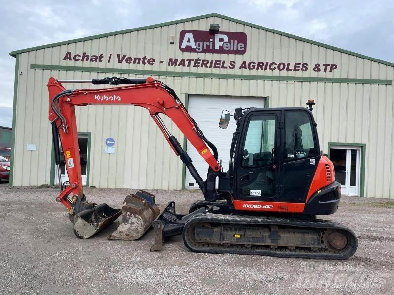 Kubota KX080-4 Mini kotrók < 7t
