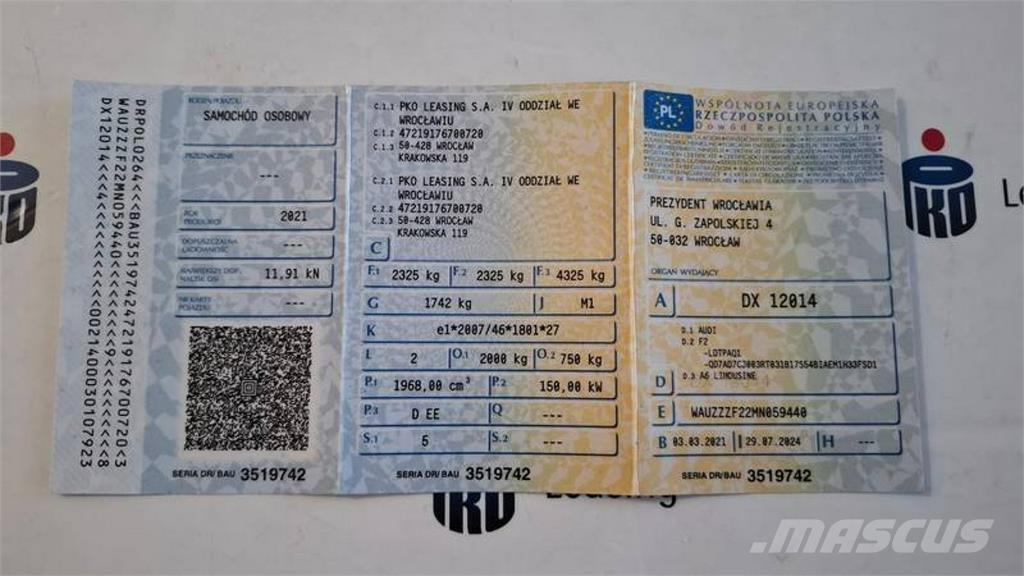 Audi A6 Kistehergépjárművek