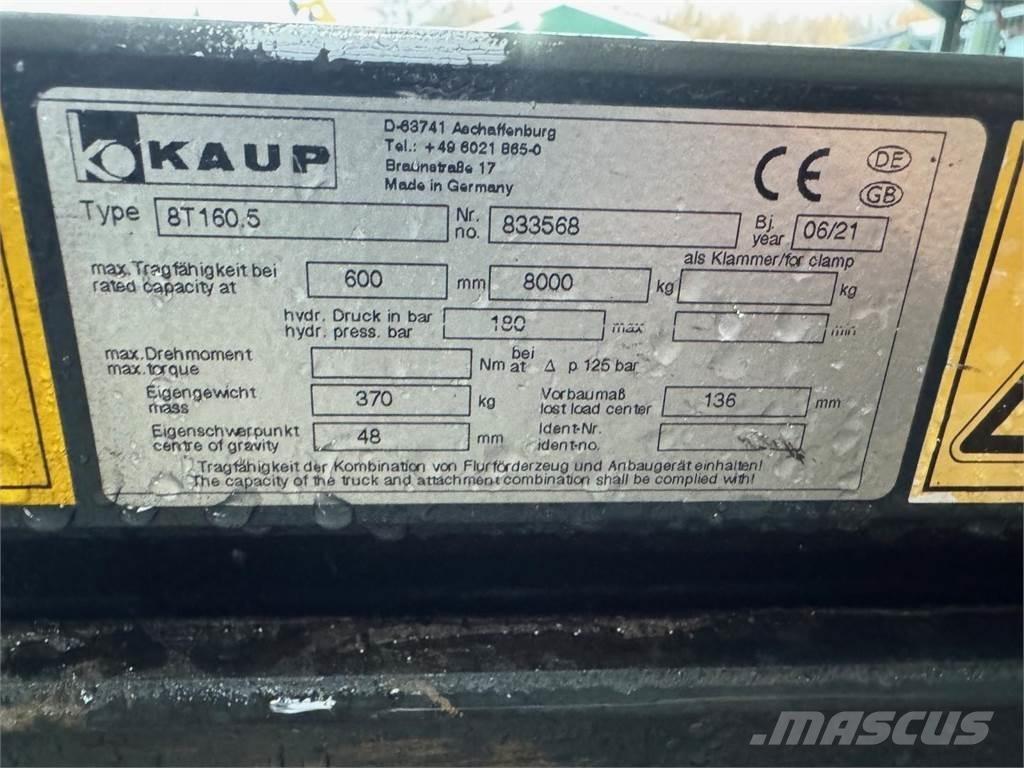 Kaup 8T160.5 Anyagmozgatás - Egyebek