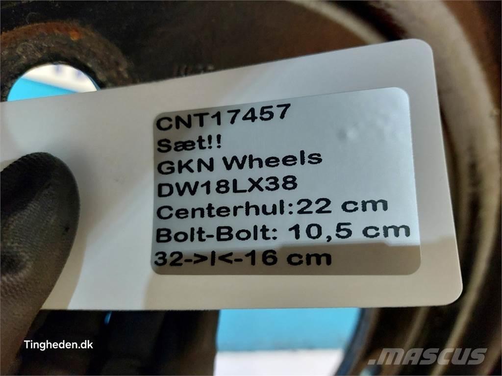 38 DW18Lx38 Sæt Gumiabroncsok, kerekek és felnik