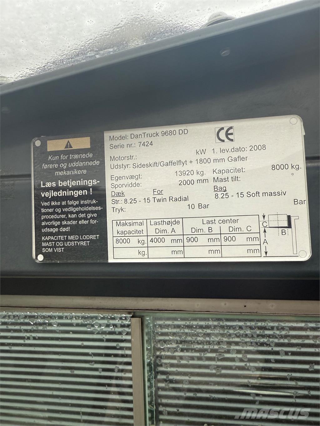 Dantruck 9680DD Dízel targoncák