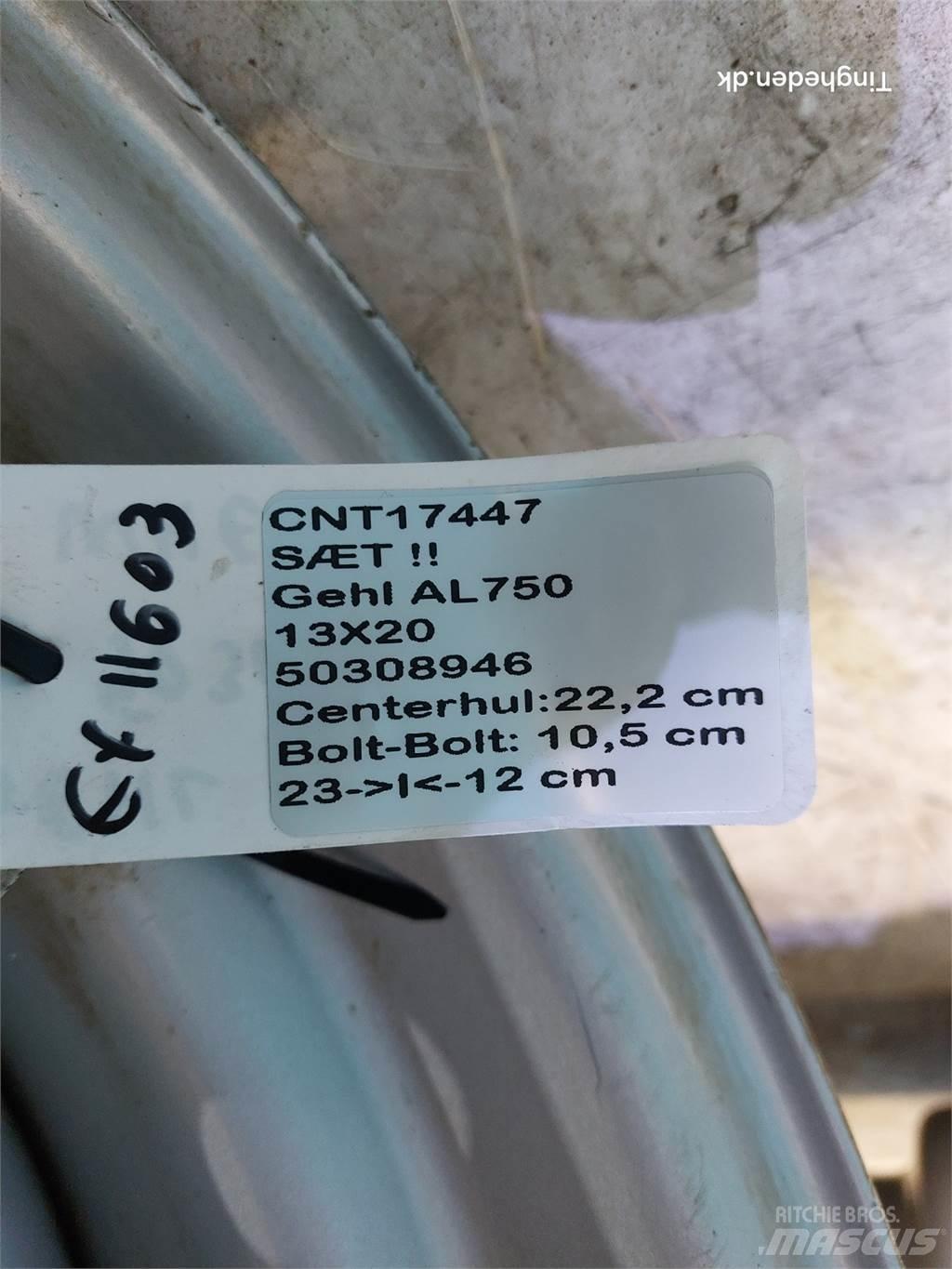 Gehl 20 13x20 Gumiabroncsok, kerekek és felnik