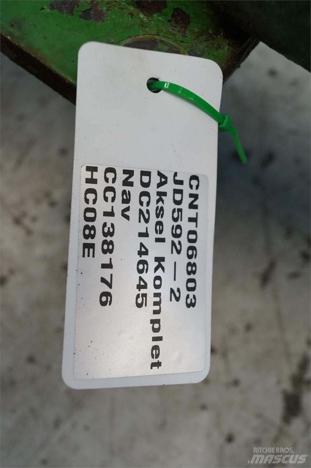 John Deere 592 Tengelyek
