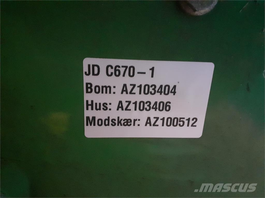 John Deere C670 Kombájn tartozékok