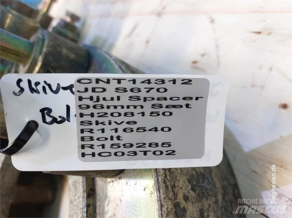 John Deere S670 Gumiabroncsok, kerekek és felnik