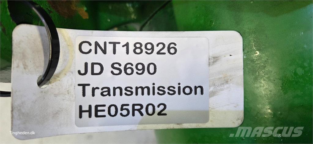John Deere S690 Váltók