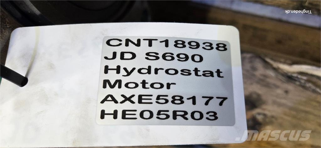 John Deere S690 Hidraulika
