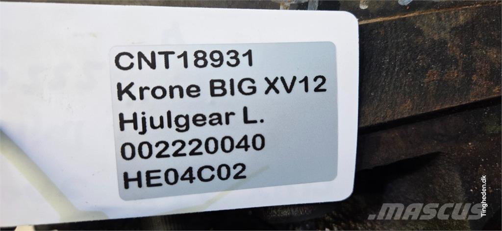 Krone Big X V12 széna- és takarmánygép tartozékok