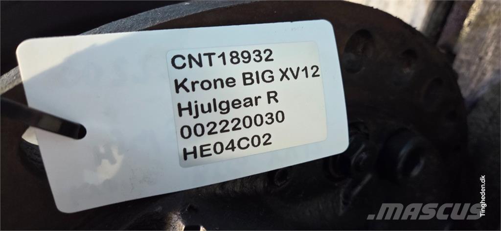 Krone Big X V12 széna- és takarmánygép tartozékok