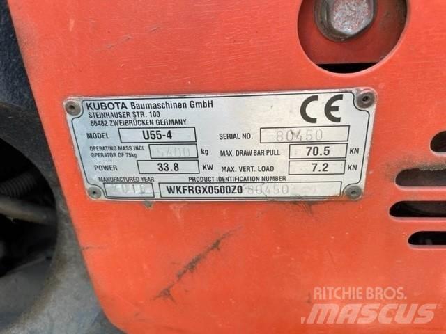 Kubota U55-4 Lánctalpas kotrók