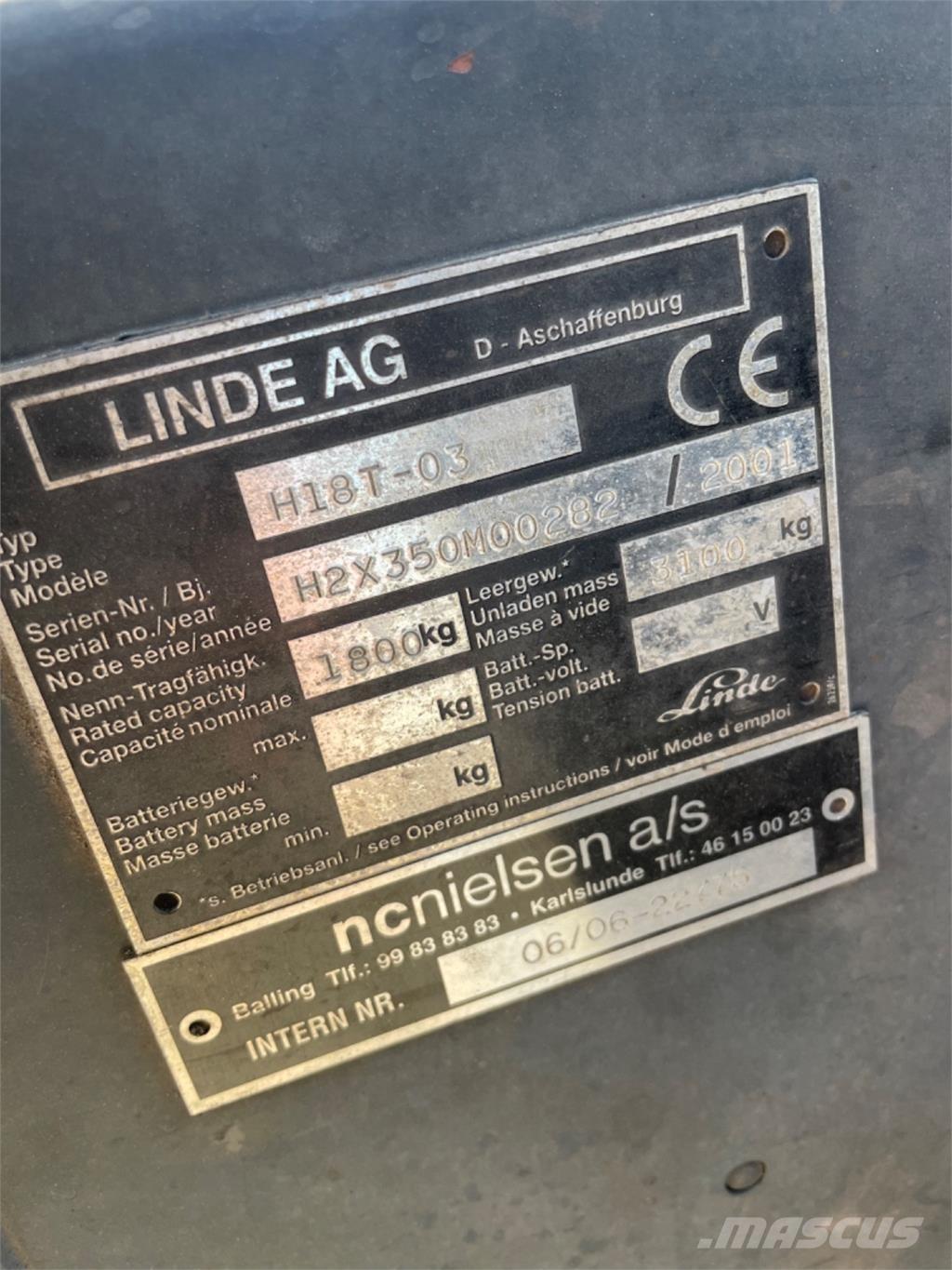Linde H18T Gázüzemű targoncák