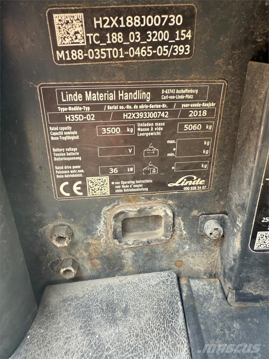Linde H35D Dízel targoncák