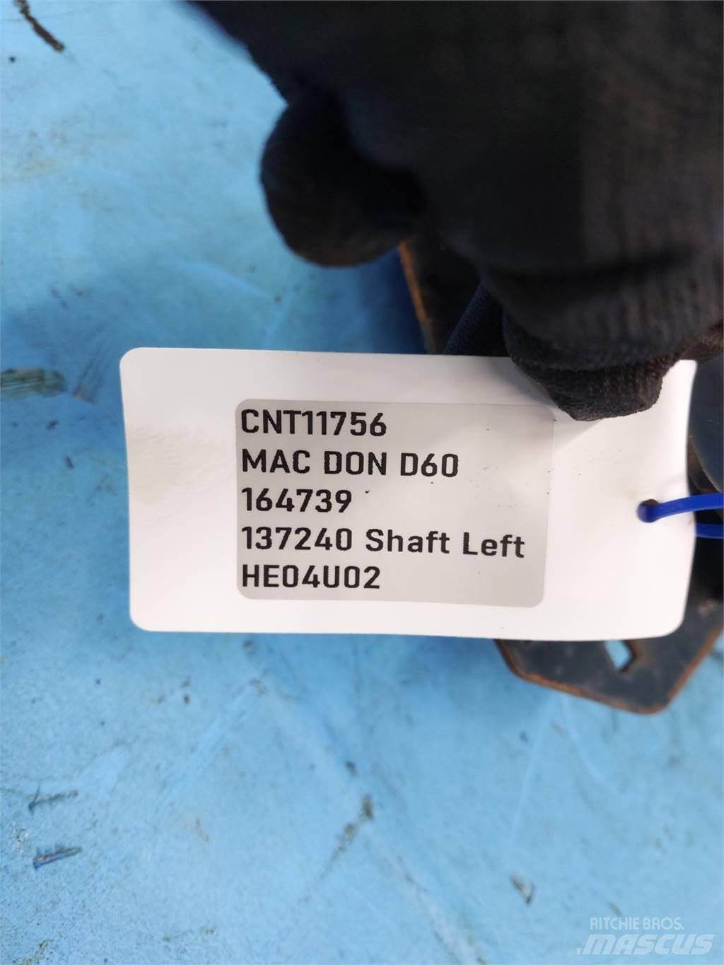 MacDon D60 Kombájn tartozékok