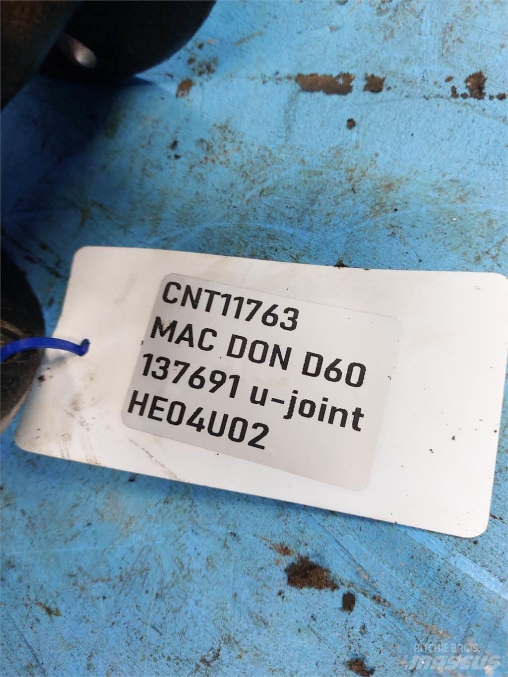 MacDon D60 Kombájn tartozékok
