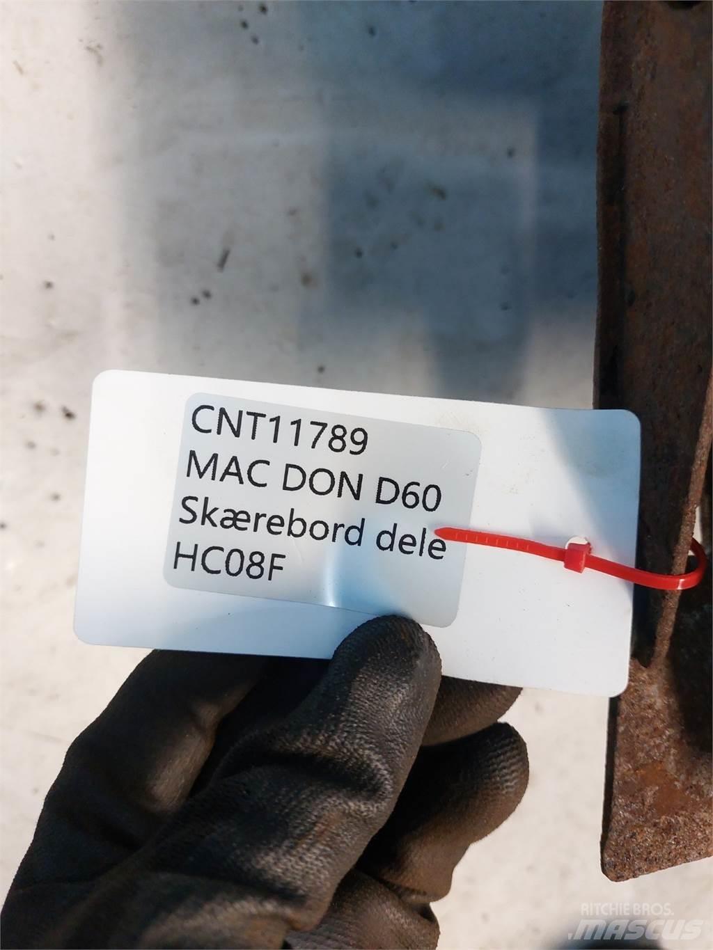 MacDon D60 Kombájn tartozékok