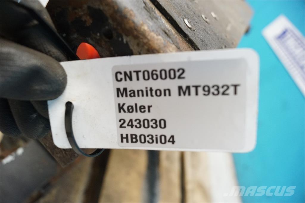 Manitou MT 932T Hűtők