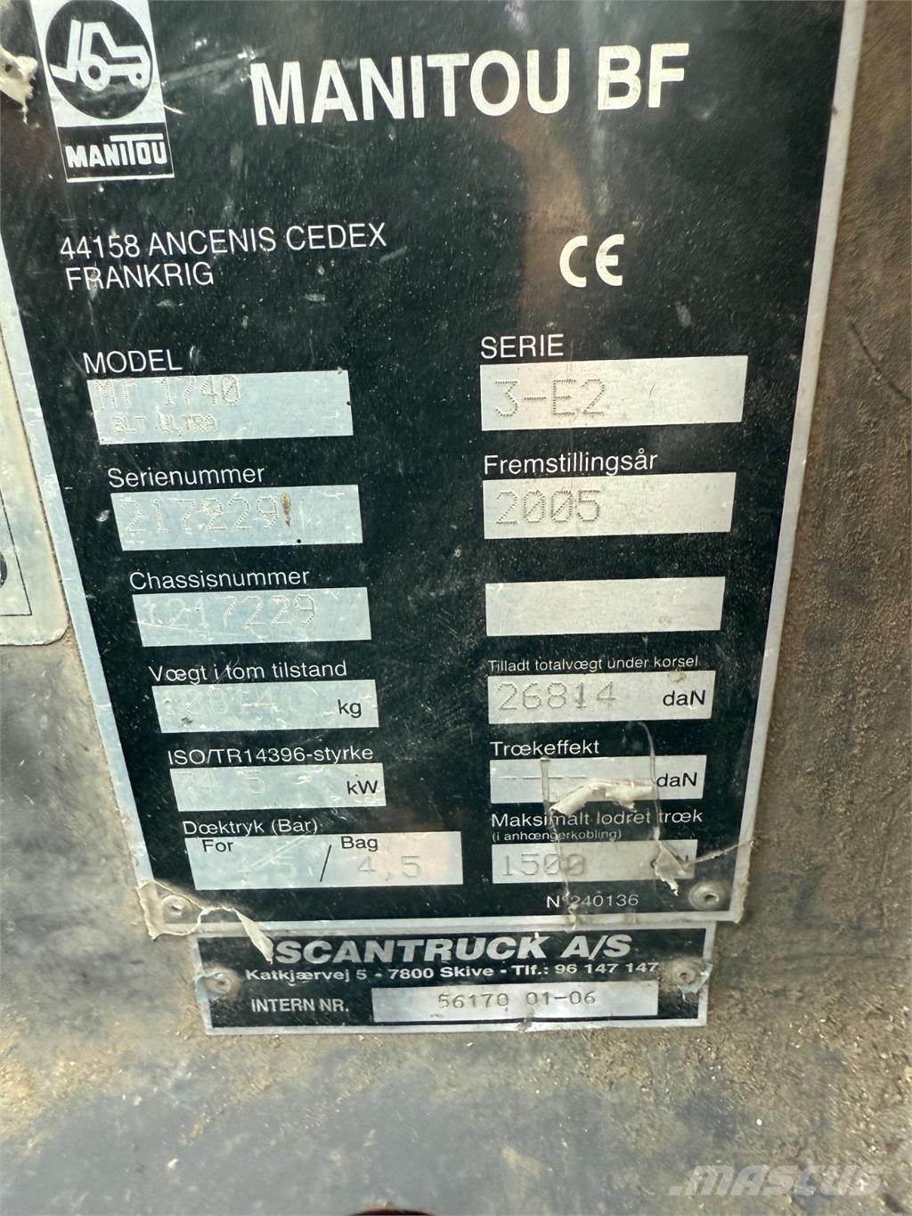 Manitou MT1740 Teleszkópos rakodók