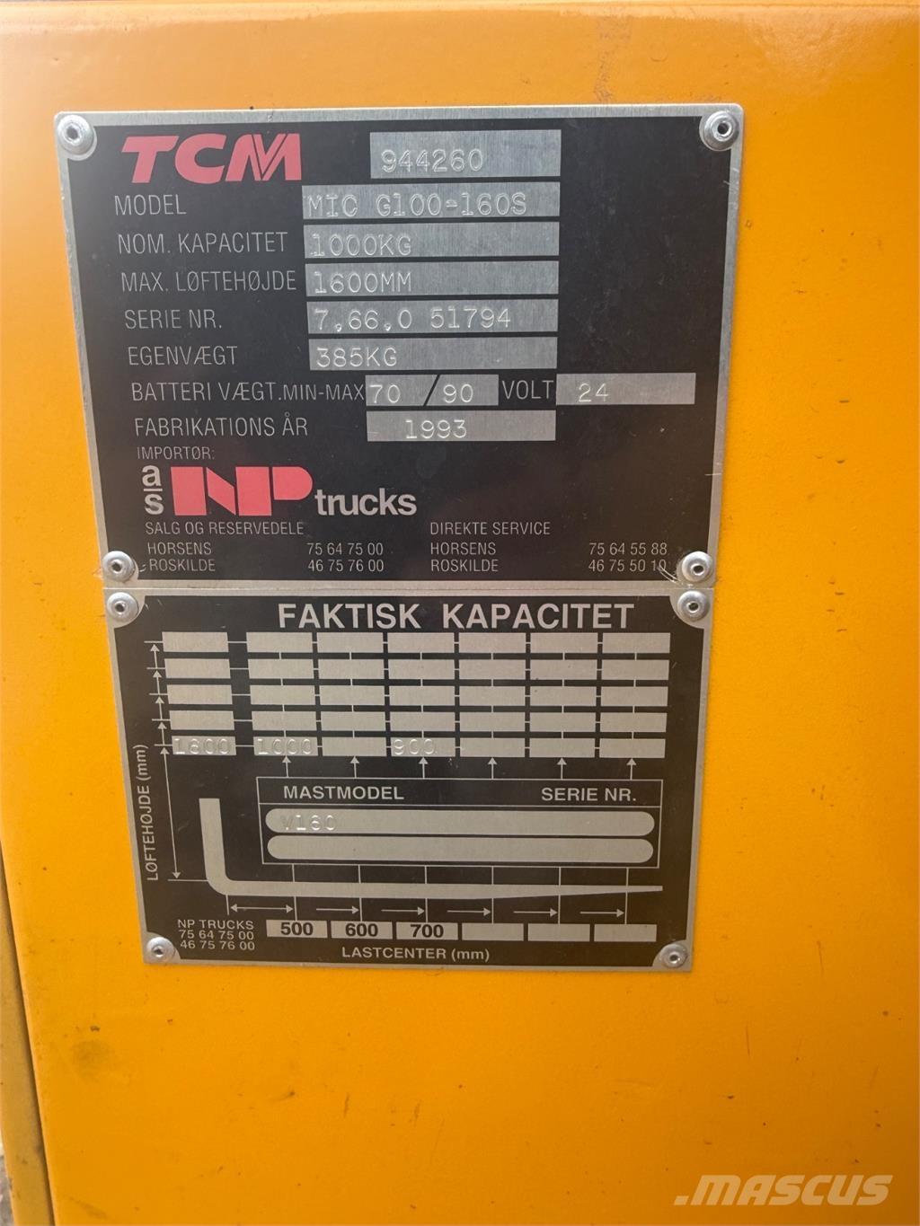 MIC 1000kg Kézi raklapemelők