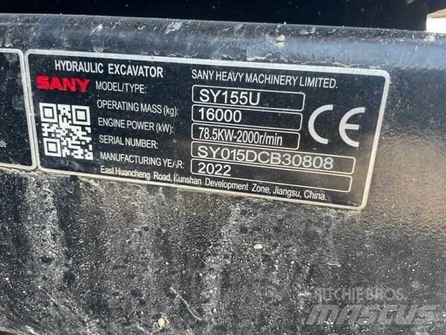 Sany SY155U Lánctalpas kotrók