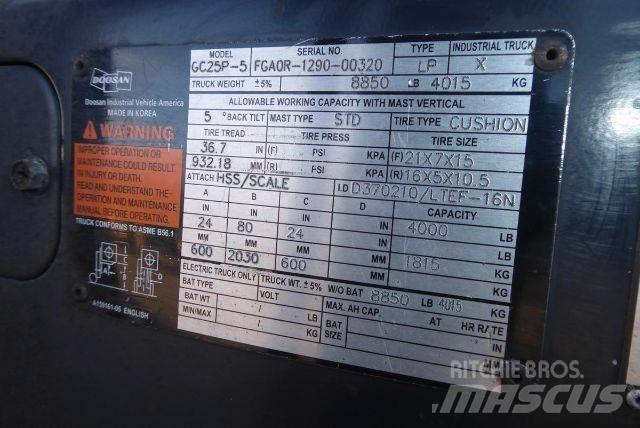 Doosan GC25P-5 Targoncák-Egyéb