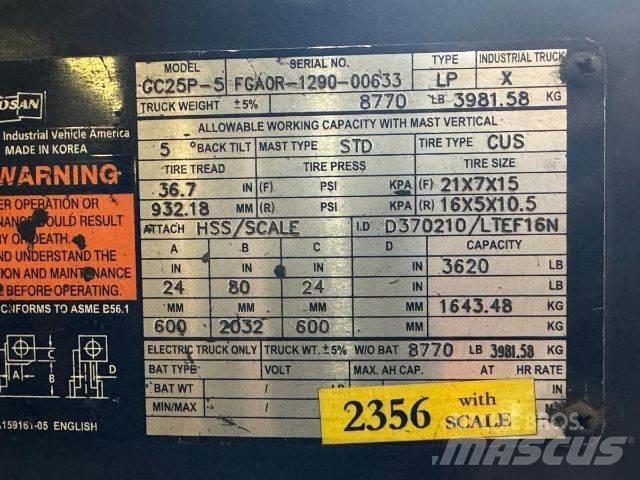 Doosan GC25P-5 Targoncák-Egyéb