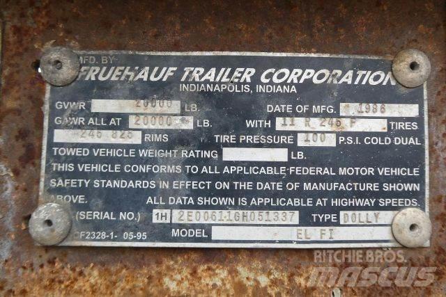 Fruehauf EL FI Dolly trailer