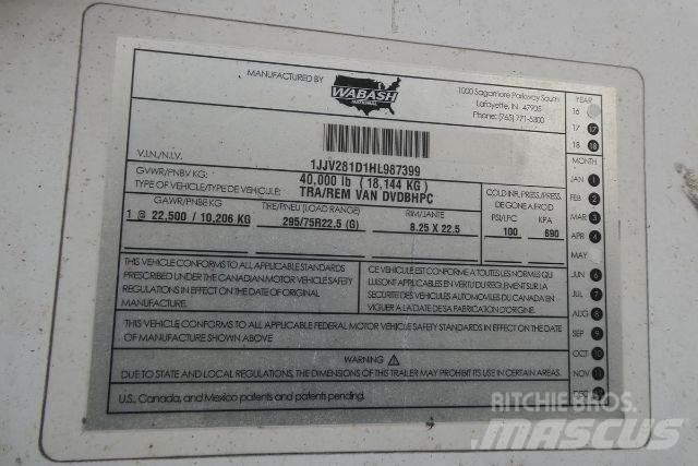 Wabash DVDBHPC Dobozos pótkocsik