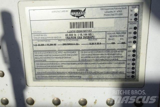 Wabash DVDBHPC Dobozos pótkocsik