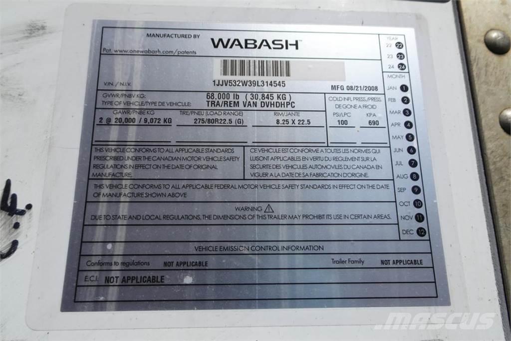 Wabash DVHDHPC Dobozos pótkocsik