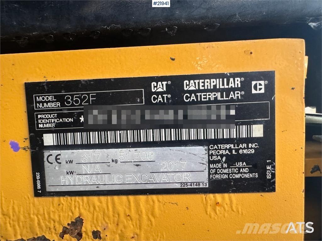 CAT 352F Lánctalpas kotrók