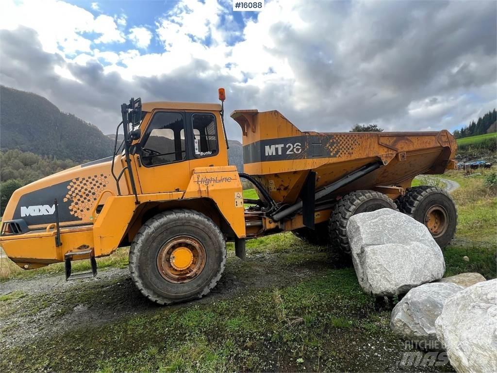 Moxy MT26 dumper. Mezei dömperek