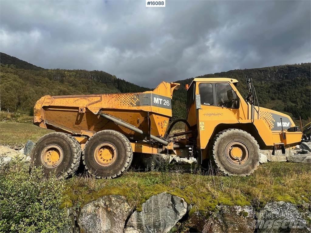 Moxy MT26 dumper. Mezei dömperek