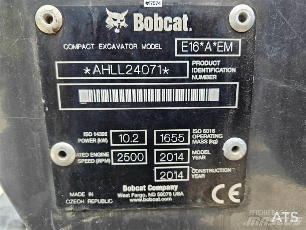 Bobcat E16 Mini kotrók < 7t