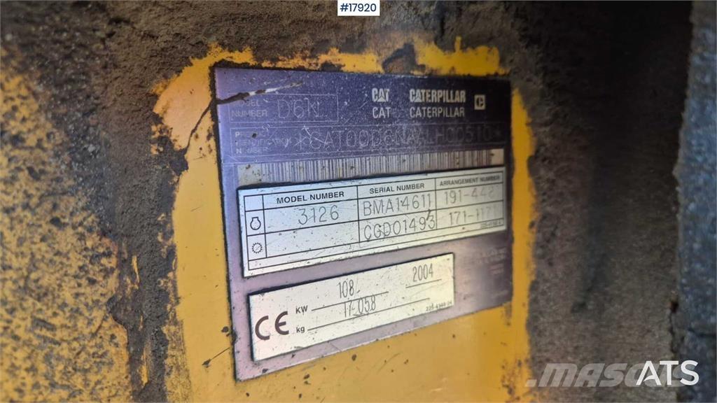 CAT D6D XL lánctalpas dózerek