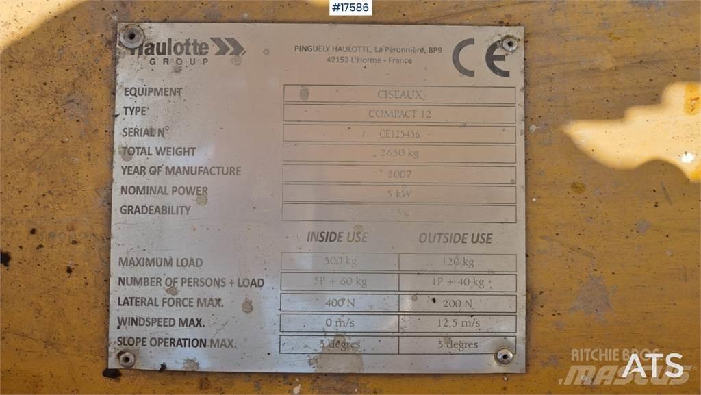 Haulotte Compact 12 Ollós emelők
