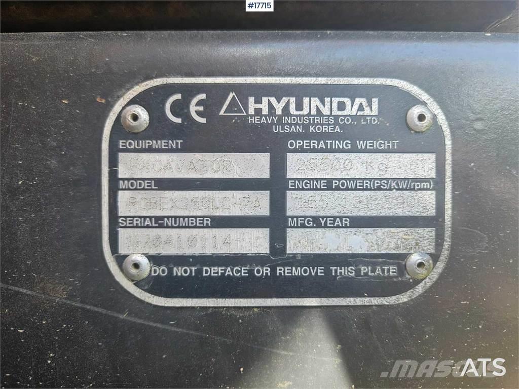 Hyundai 250 LC- 7A Lánctalpas kotrók