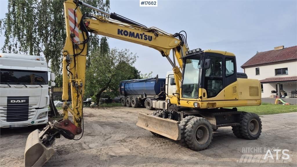 Komatsu PW 160 Gumikerekes kotrók