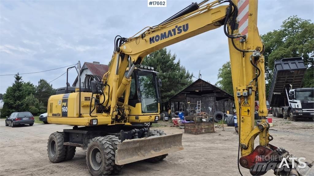 Komatsu PW 160 Gumikerekes kotrók