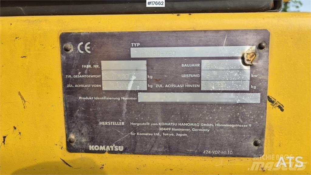 Komatsu PW 160 Gumikerekes kotrók