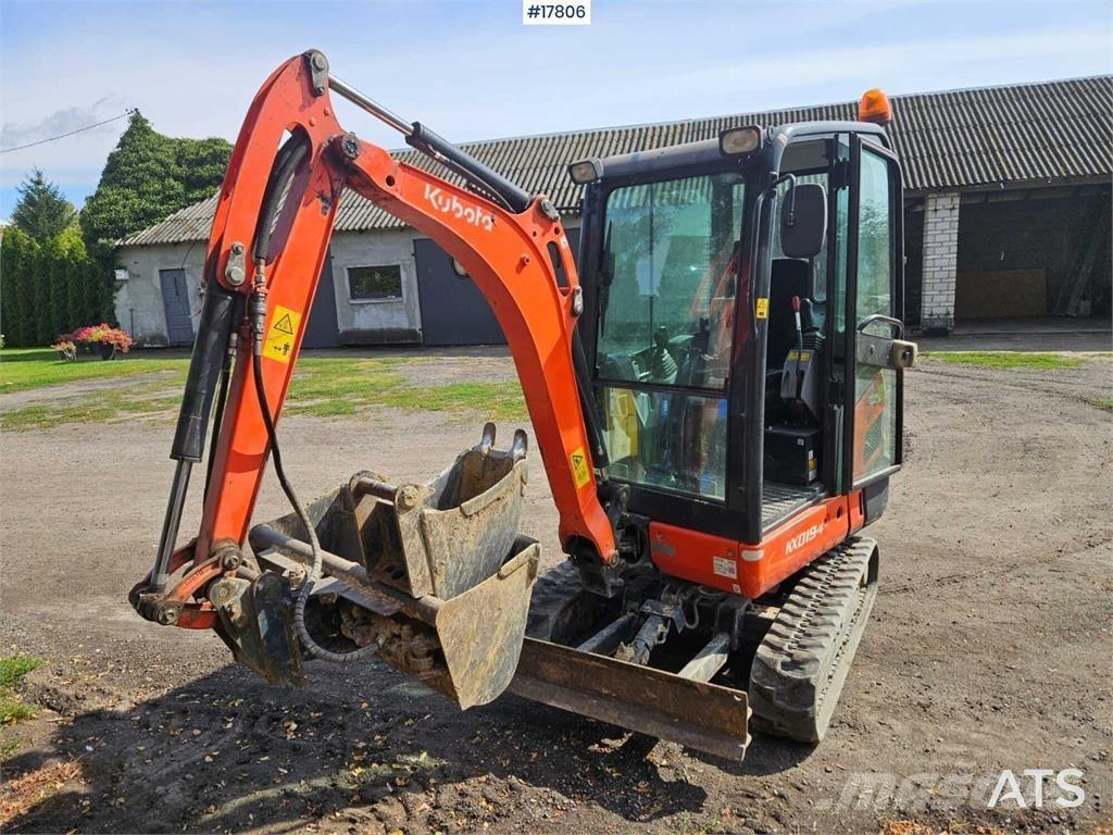 Kubota KX019-4 Mini kotrók < 7t