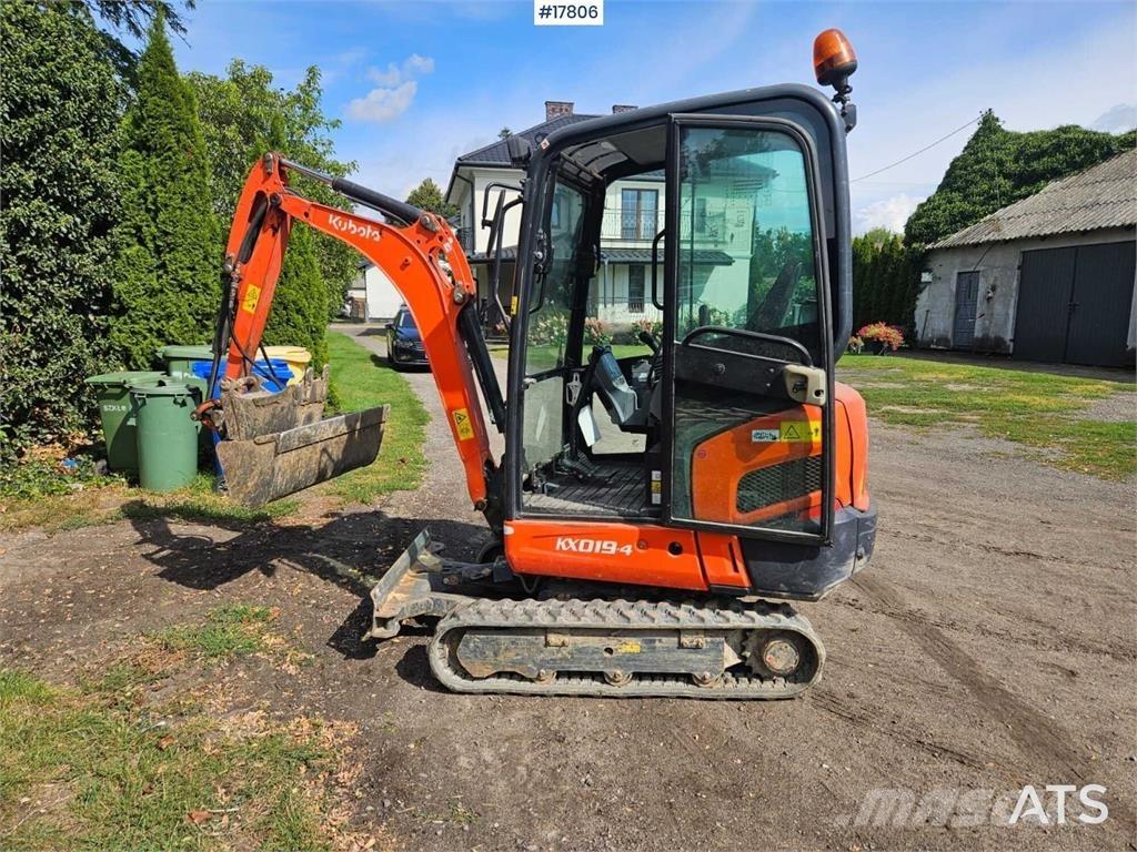 Kubota KX019-4 Mini kotrók < 7t