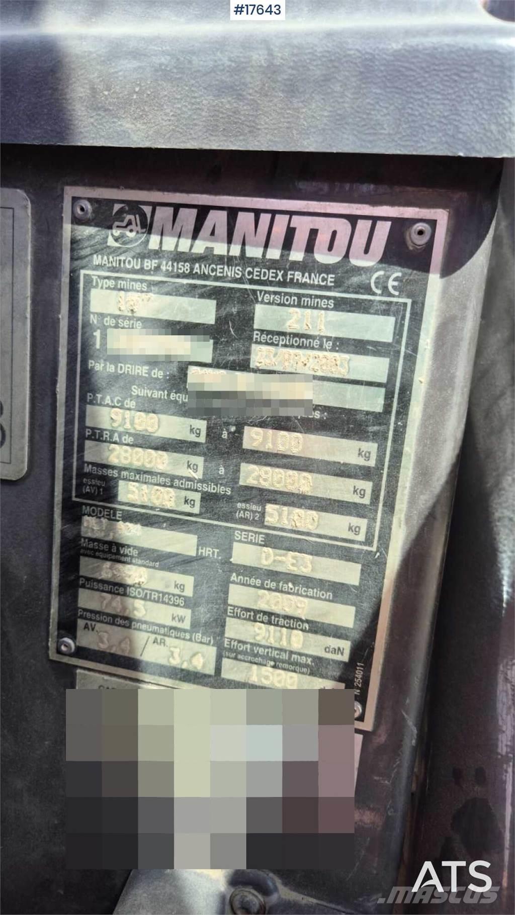 Manitou MLT 634 Teleszkópos rakodók
