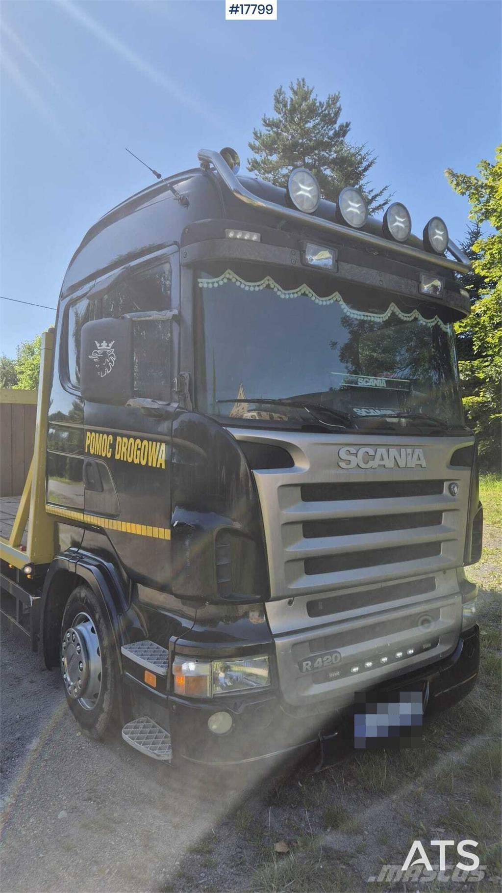 Scania R420 Platós/Csörlős teherautók