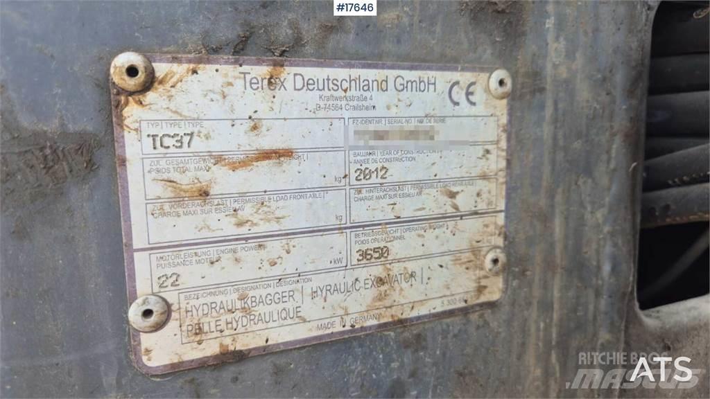 Terex TC 37 Mini kotrók < 7t