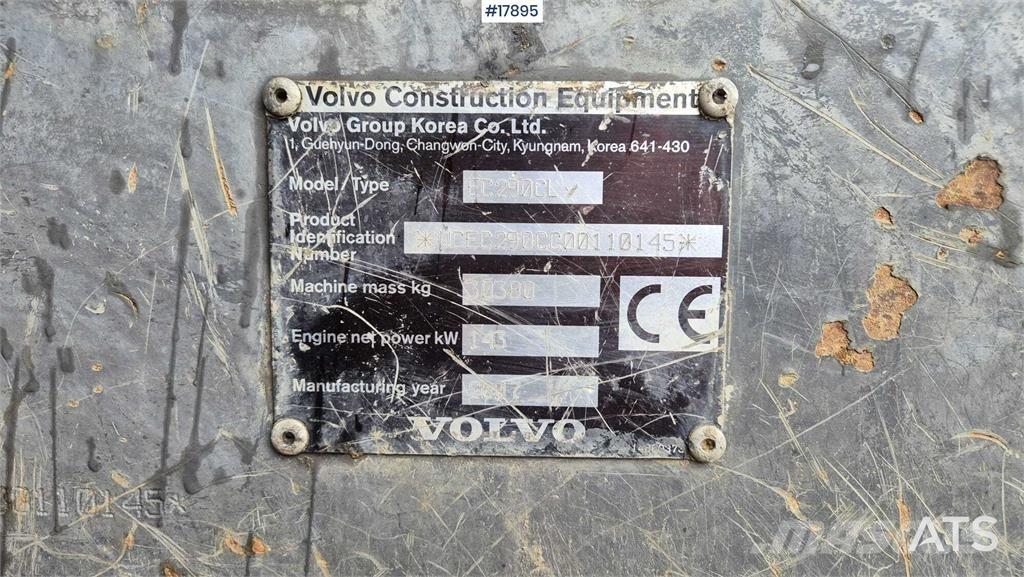 Volvo EC 290 CL Lánctalpas kotrók