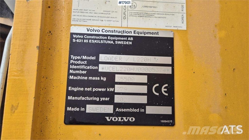 Volvo L220H Gumikerekes homlokrakodók